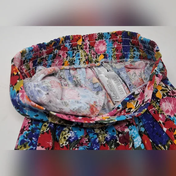 NWOT 90s Reitmans Easywear Women's Shorts Skirt Skorts Colorful Floral Large - Picture 4 of 14